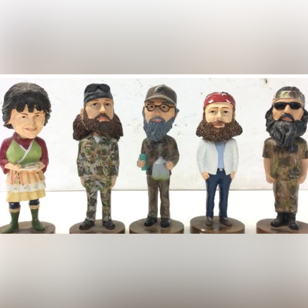 Duck Commander BOBBLE HEAD SET of 5 - Willie Phil Si Jase Kay Robertson
